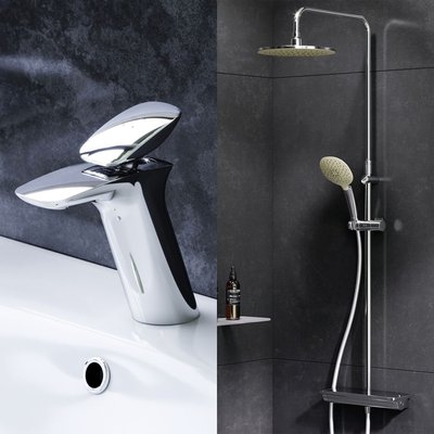F0770A400+F70A02100 Комплект змiшувачiв для ванної кiмнати Колекція: Spirit V2.0 4499 фото