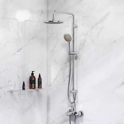 F4087514 Набір 2в1: душова система, змішувач для ванни/душу Колекція: Sense 5034 фото