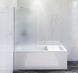 WU90BS-080-140CM Душевая шторка для ванны, матовое стекло, 80*140 см Коллекция: Gem 4949 фото 2
