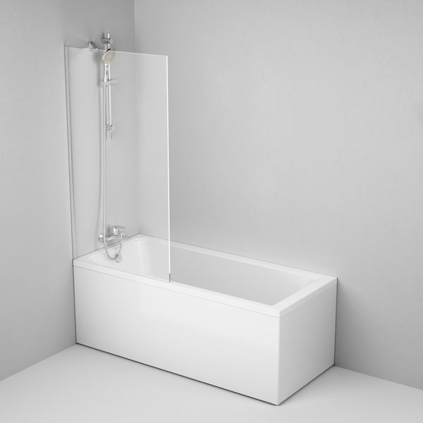 WU90BS-080-140CT Душевая шторка для ванны, прозрачное стекло, 80*140 см Коллекция: Gem 4950 фото