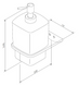 A50A36900 Стеклянный дозатор для жидкого мыла, подвесной Коллекция: Inspire 2.0 4454 фото 7