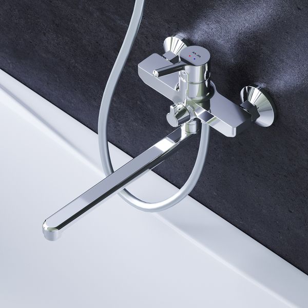 F85B90000 Змішувач для ванни та душу з довгим виливом Колекція: X-Joy S 4816 фото