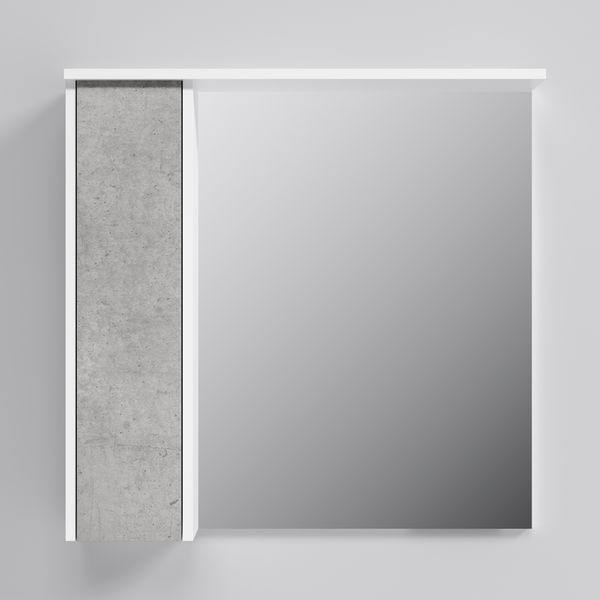 M91MPL0751BF38 Зеркальный шкафчик с подсветкой, 75 см, левый, базальт Коллекция: GEM S 4902 фото